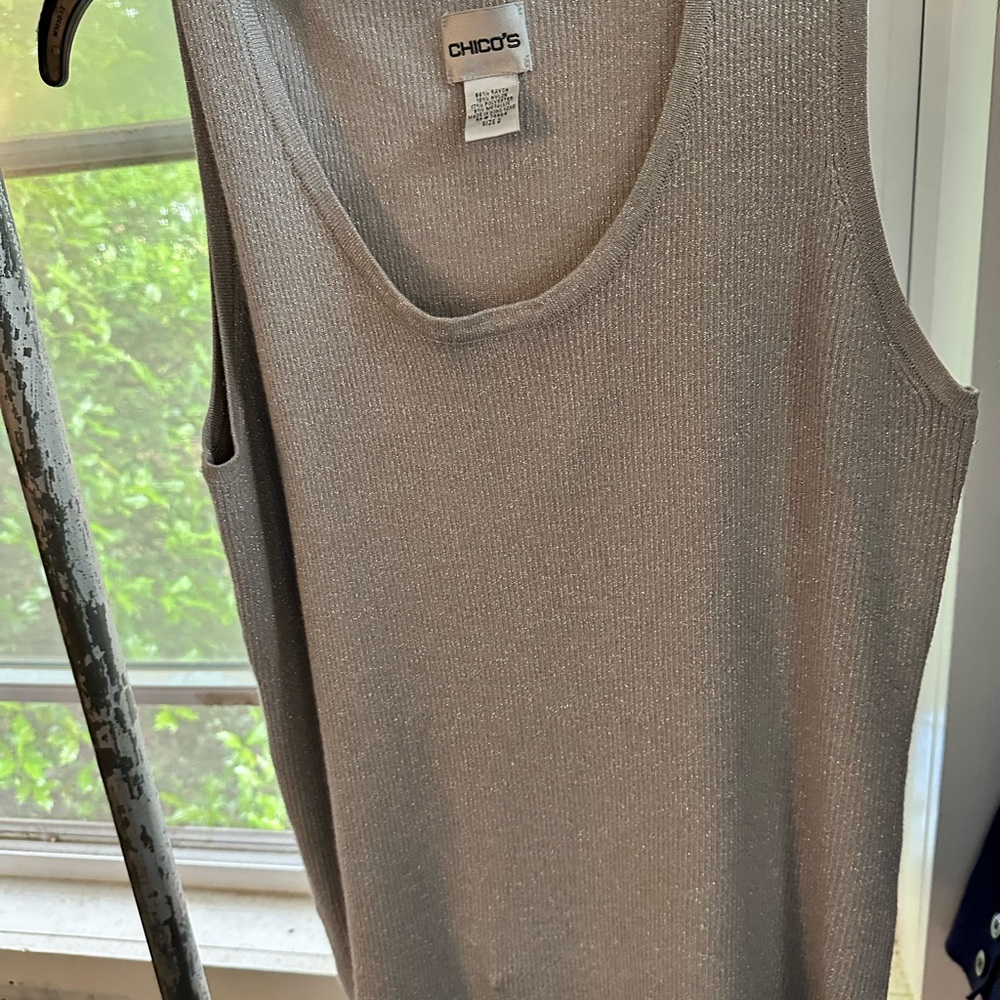 Chico's Silver Tank Top